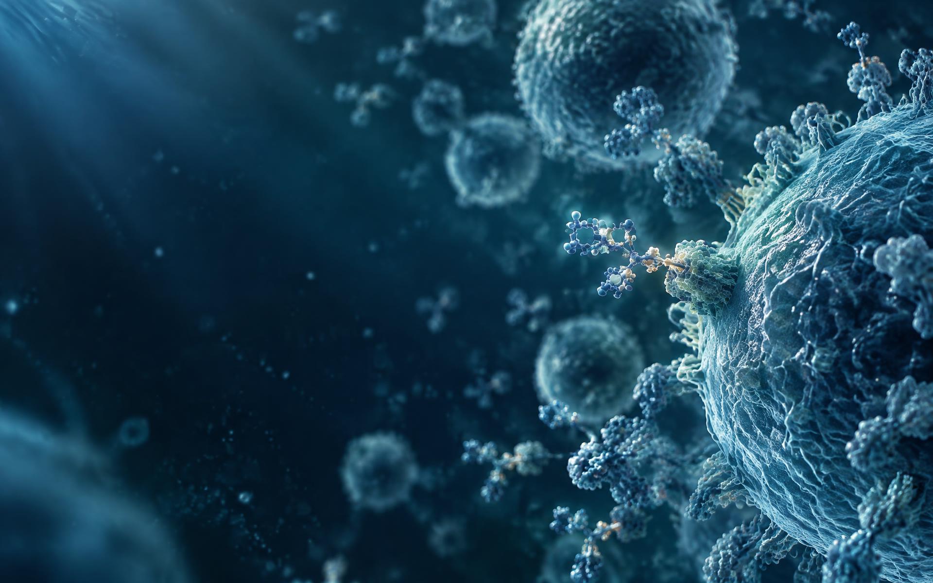 Directional microscopic visualization of immune cells and folate receptor interactions